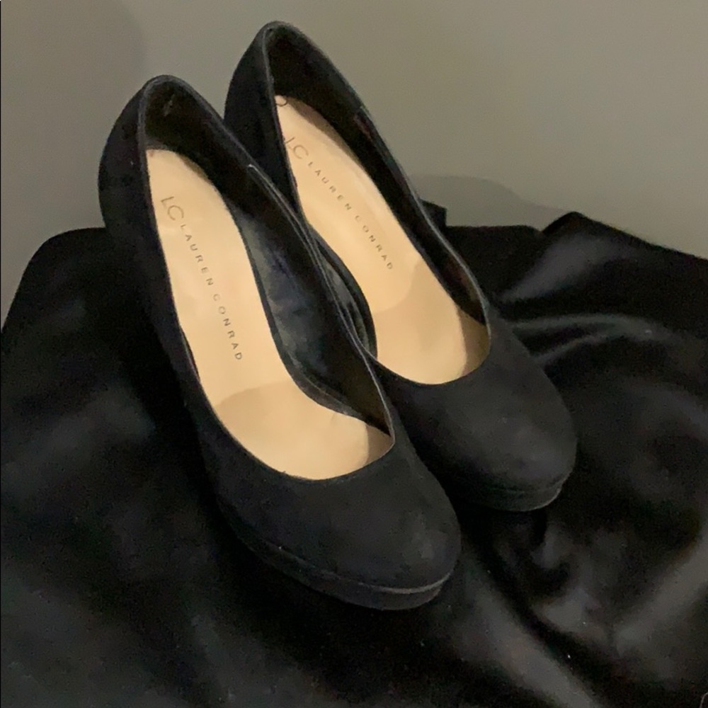 Suede heels